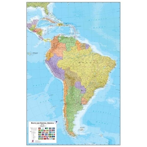Wall Pops WallPops WPE0414 South America Map Wall Decals WPE0414
